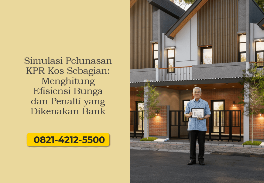 Simulasi Pelunasan KPR Kos Sebagian: Menghitung Efisiensi Bunga dan Penalti yang Dikenakan Bank