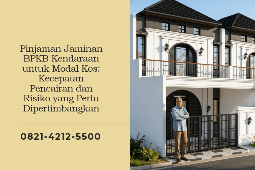Pinjaman Jaminan BPKB Kendaraan untuk Modal Kos: Kecepatan Pencairan dan Risiko yang Perlu Dipertimbangkan