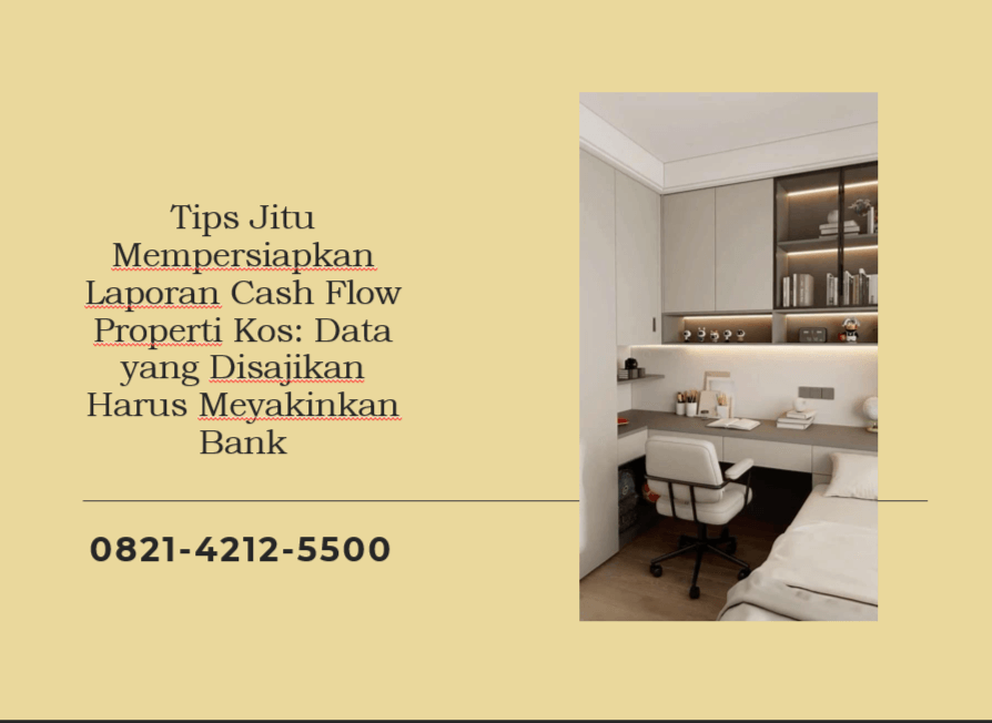 Tips Jitu Mempersiapkan Laporan Cash Flow Properti Kos: Data yang Disajikan Harus Meyakinkan Bank