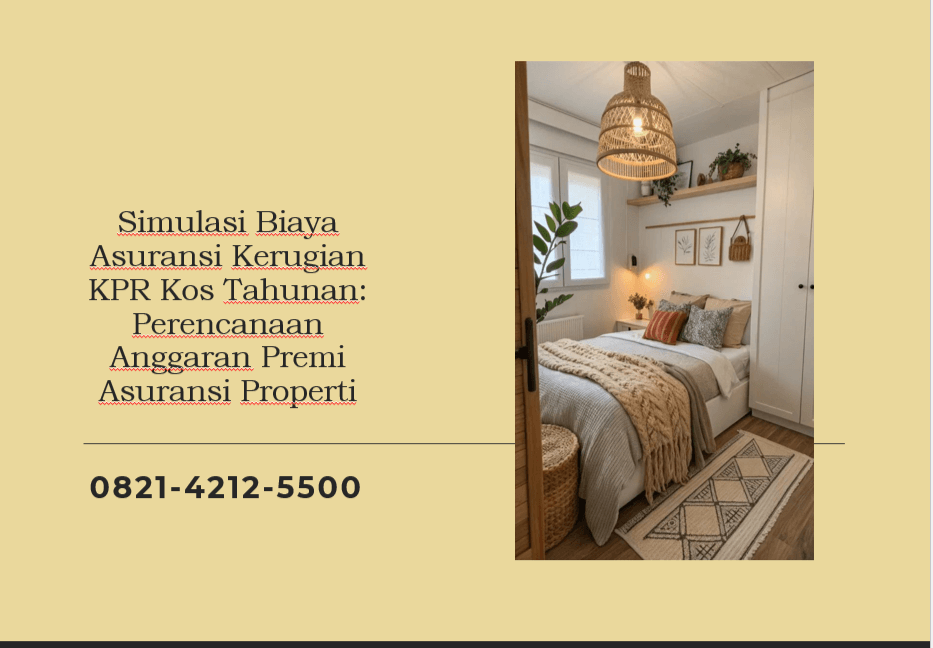 Simulasi Biaya Asuransi Kerugian KPR Kos Tahunan: Perencanaan Anggaran Premi Asuransi Properti