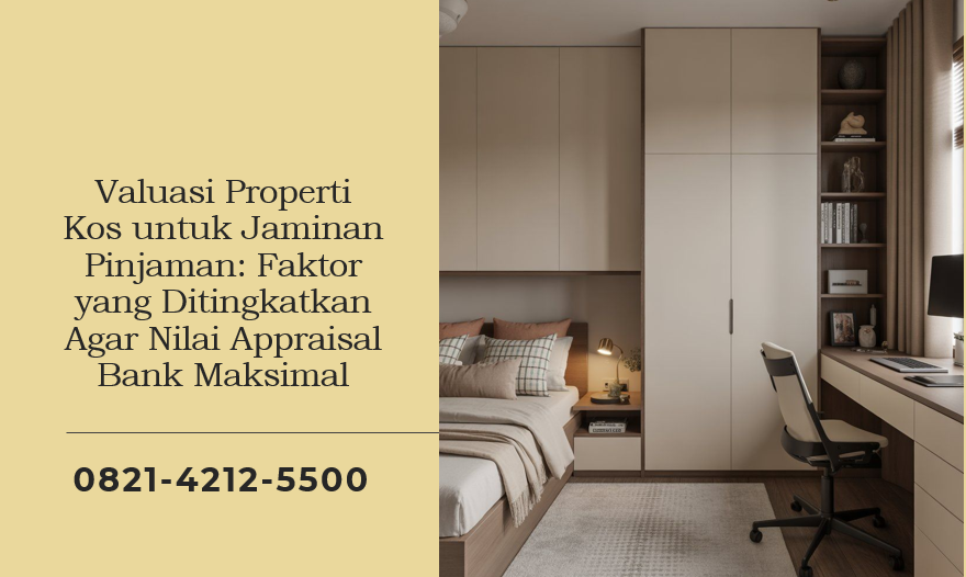 Valuasi Properti Kos untuk Jaminan Pinjaman: Faktor yang Ditingkatkan Agar Nilai Appraisal Bank Maksimal