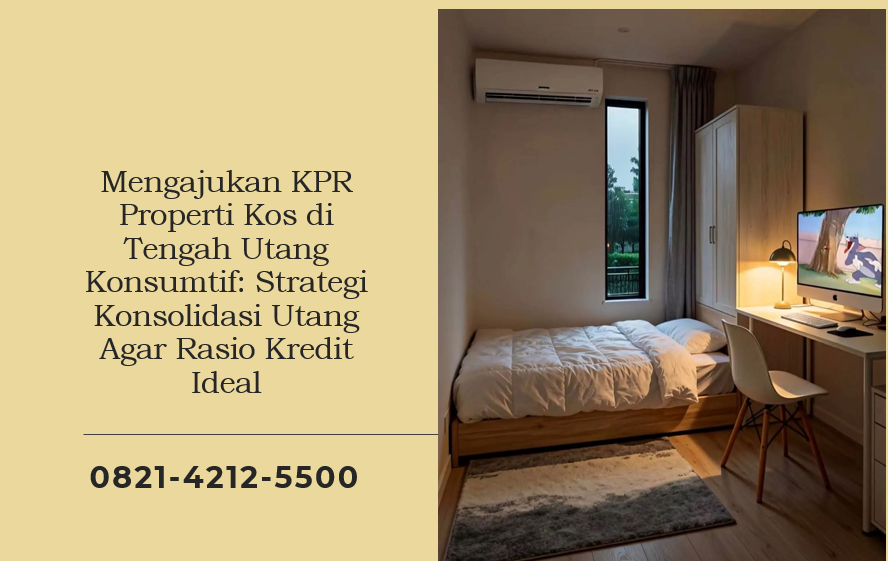 Mengajukan KPR Properti Kos di Tengah Utang Konsumtif: Strategi Konsolidasi Utang Agar Rasio Kredit Ideal