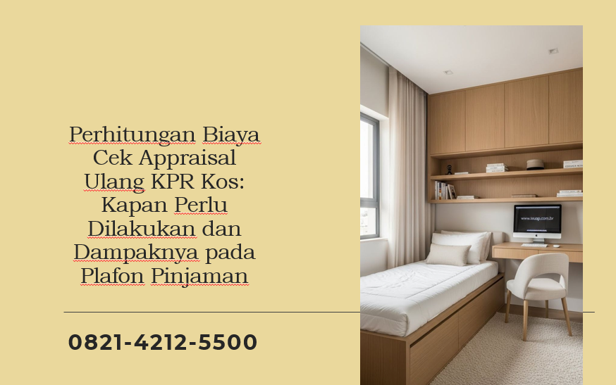 Perhitungan Biaya Cek Appraisal Ulang KPR Kos: Kapan Perlu Dilakukan dan Dampaknya pada Plafon Pinjaman