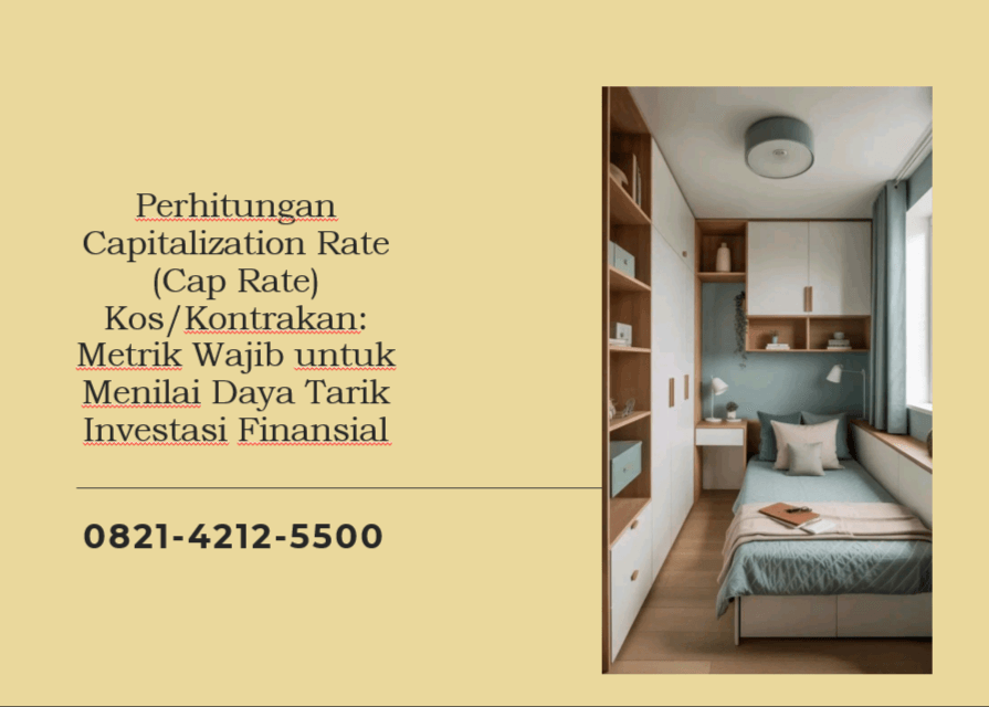 Perhitungan Capitalization Rate (Cap Rate) Kos/Kontrakan: Metrik Wajib untuk Menilai Daya Tarik Investasi Finansial