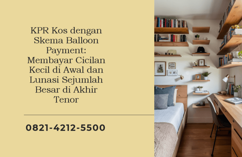 KPR Kos dengan Skema Balloon Payment: Membayar Cicilan Kecil di Awal dan Lunasi Sejumlah Besar di Akhir Tenor