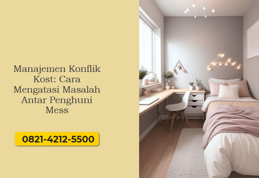 Manajemen Konflik Kost: Cara Mengatasi Masalah Antar Penghuni Mess