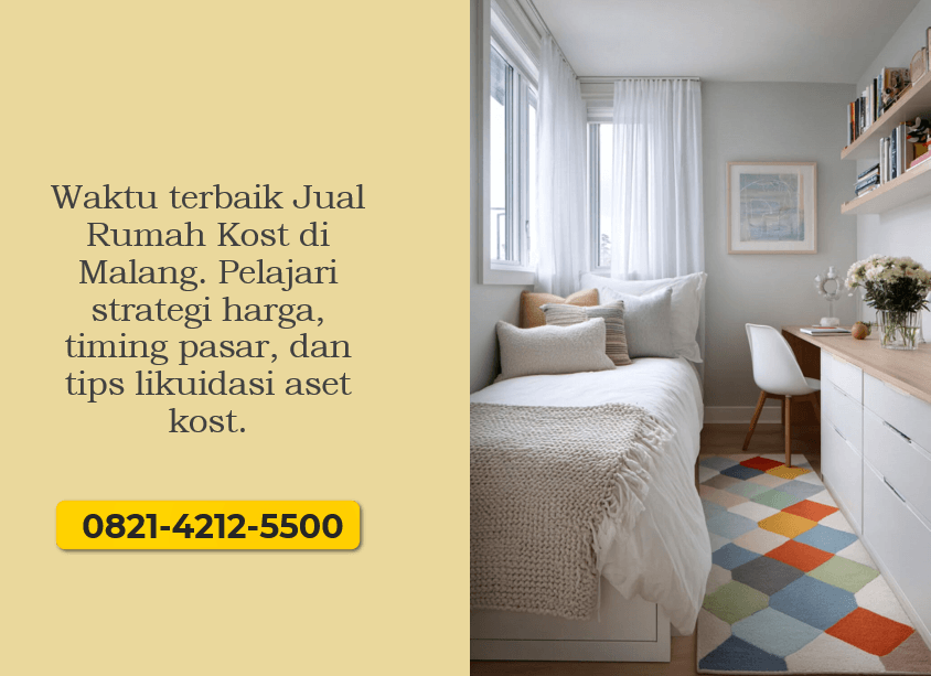 Jual Rumah Kost: Waktu Terbaik Likuidasi Aset Mess di Malang