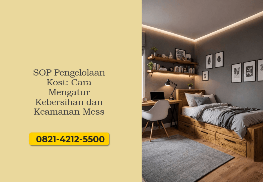 SOP Pengelolaan Kost: Cara Mengatur Kebersihan dan Keamanan Mess