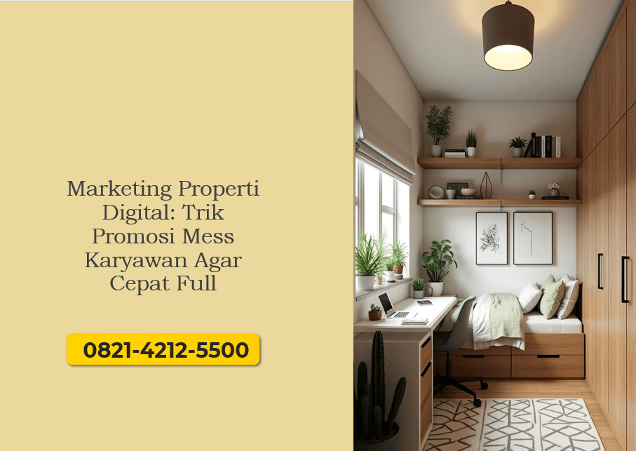 Marketing Properti Digital: Trik Promosi Mess Karyawan Agar Cepat Full