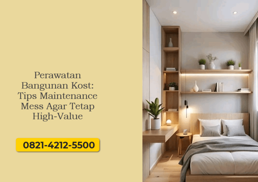 Perawatan Bangunan Kost: Tips Maintenance Mess Agar Tetap High-Value