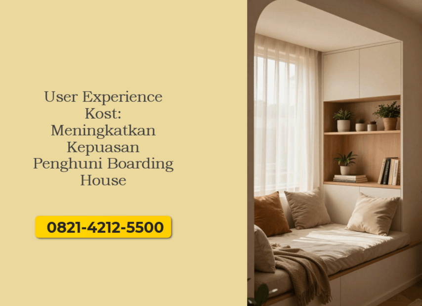 User Experience Kost: Meningkatkan Kepuasan Penghuni Boarding House