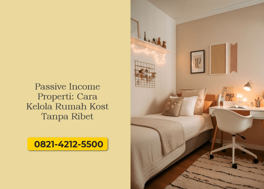 Passive Income Properti: Cara Kelola Rumah Kost Tanpa Ribet
