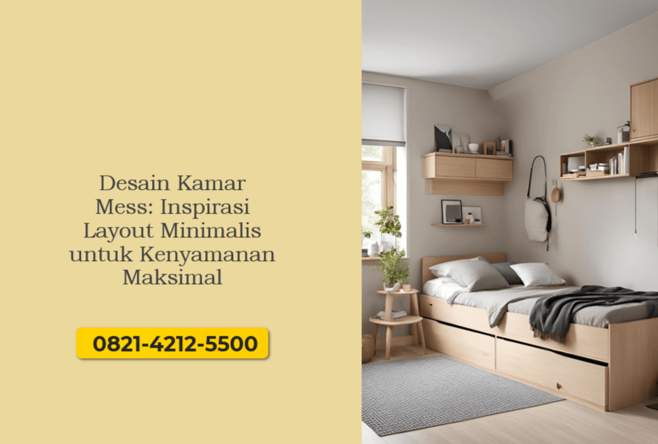 Desain Kamar Mess: Inspirasi Layout Minimalis untuk Kenyamanan Maksimal