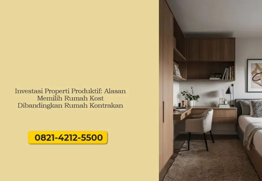 Investasi Properti Produktif: Alasan Memilih Rumah Kost Dibandingkan Rumah Kontrakan