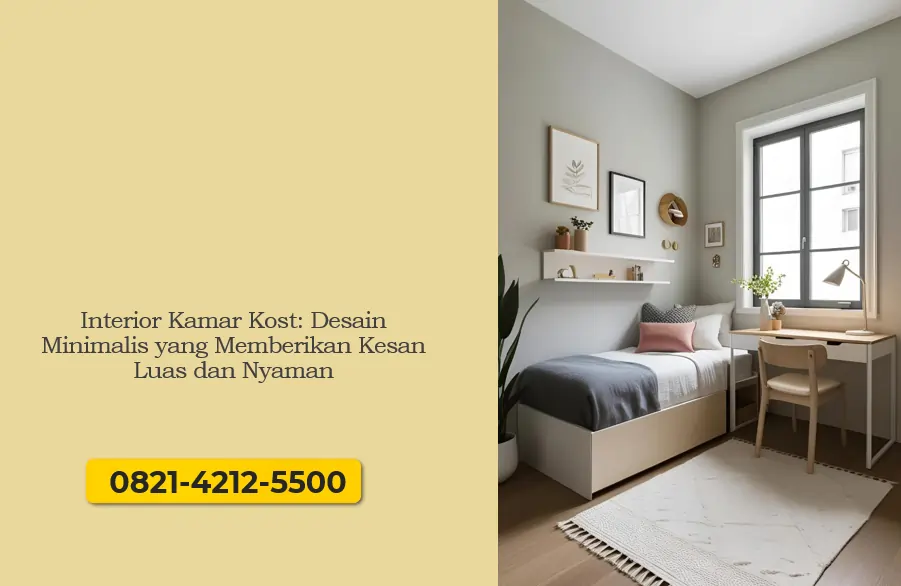 Interior Kamar Kost: Desain Minimalis yang Memberikan Kesan Luas dan Nyaman